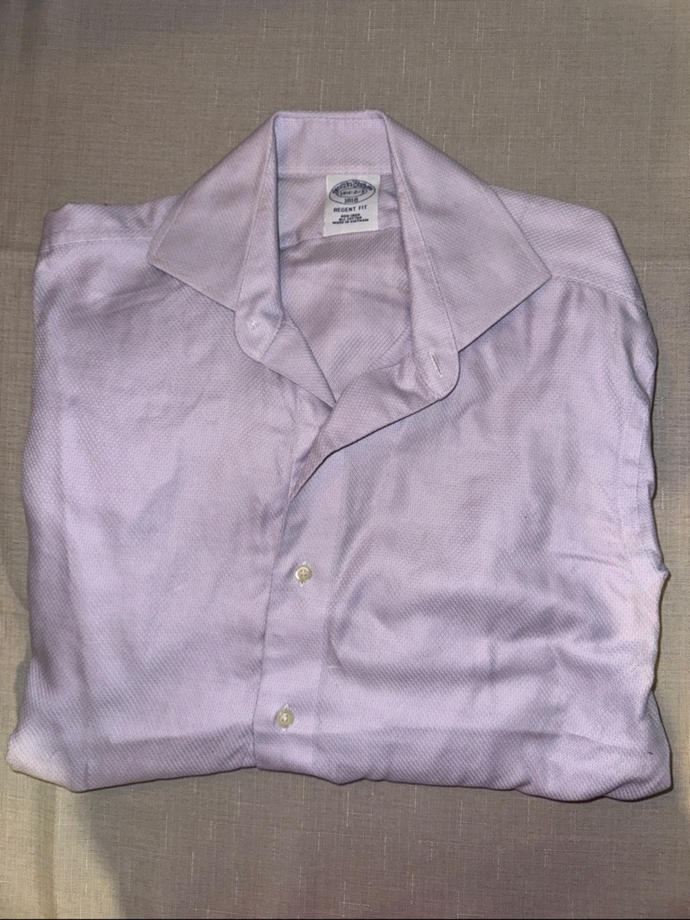 Brooks Brothers Lavender Regent Fit Dress Shirt